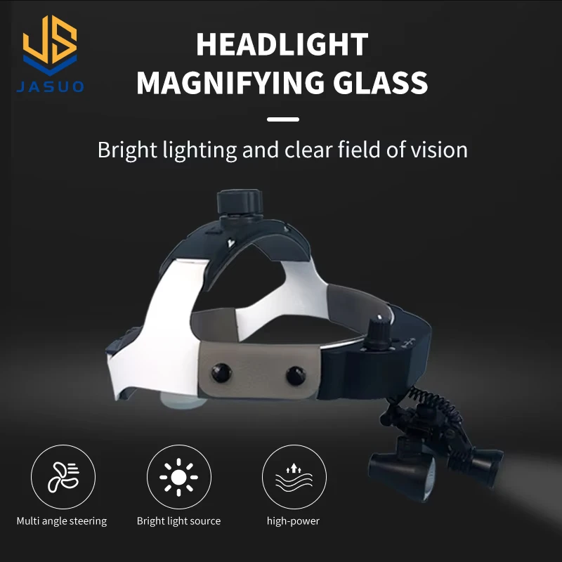 

LED Head Light Lamp Brightness Adjustable Dental Lab Headlamp Medical Surgical Headlight Rechargeable Lithium-ion Battery