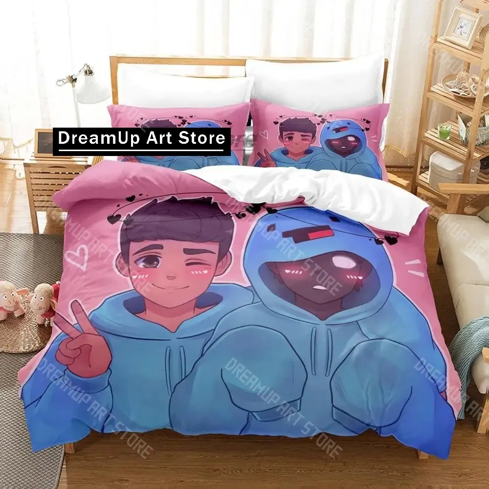 3D Printed Badboyhalo Team SMP Bedding Set for Boys Girls Duvet Cover Pillowcase Twin Queen King Full Single Double Sizes