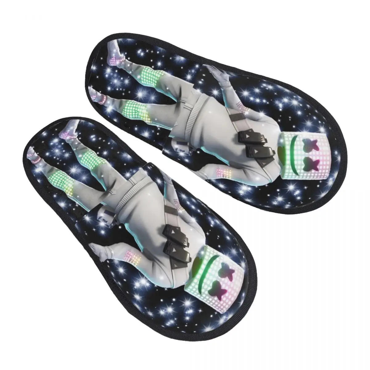 Изготовленный на заказ американский электронный музыкальный продюсер Marshmellos и DJ мягкие потертости с тапочками из пены с эффектом памяти, женская домашняя обувь для спа