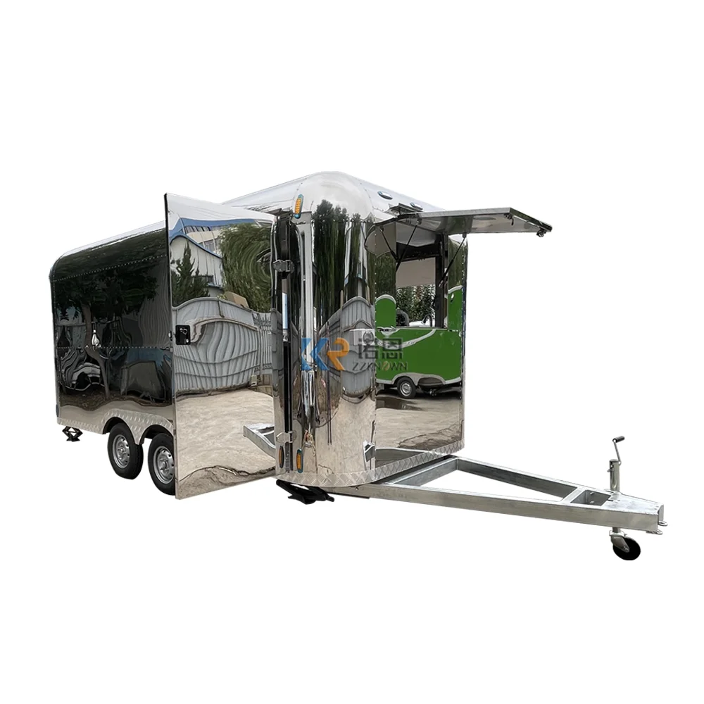 مقطورة شاحنة طعام متنقلة ، حجم مخصص ، قهوة ، بيتزا ، عربة وجبات خفيفة ، مطبخ متنقل مع معدات ، كشك للوجبات السريعة