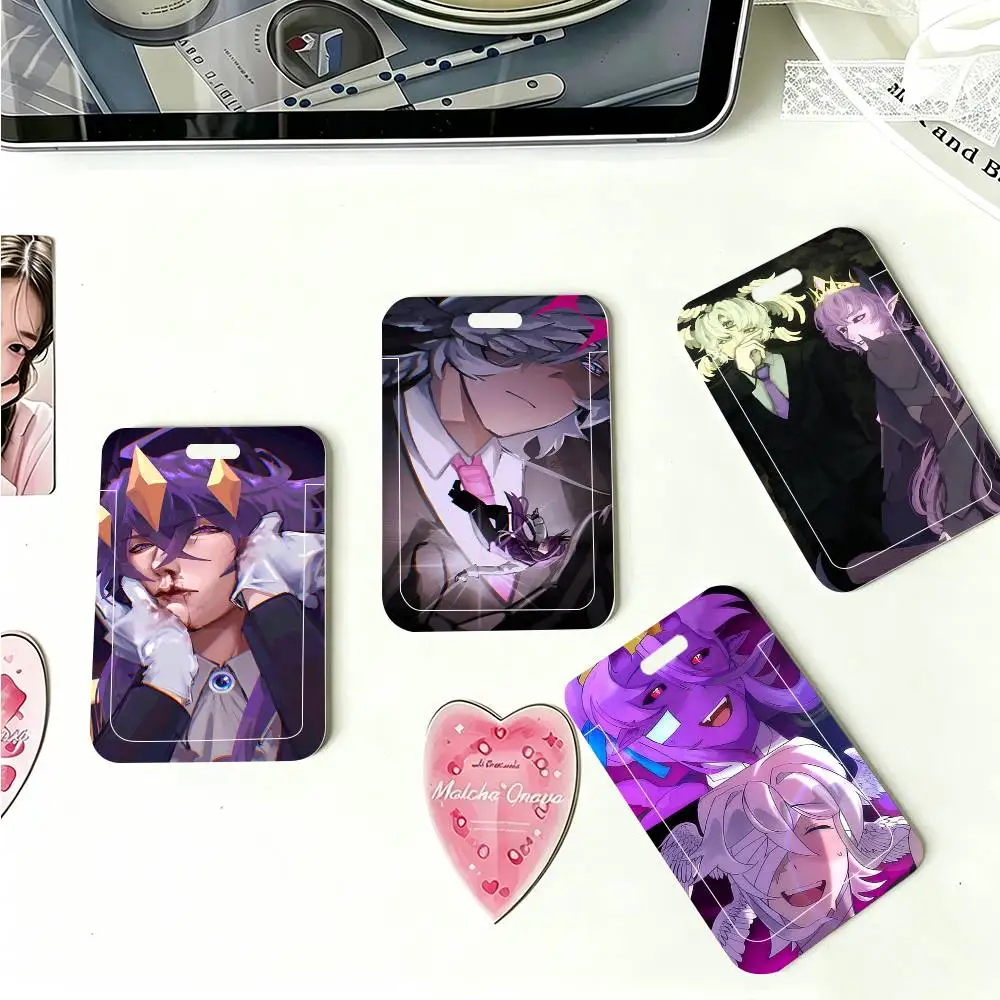 1pc Anime Wemmbu Eggchan Tax Duo ID Card Sleeve School Card Access ID Card Bus Meal Card Protective Sleeve Easy Push