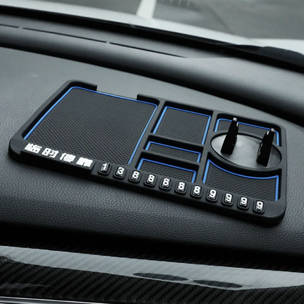 

2Pcs Anti-Skid Phone Holder Strong Sticky Dashboard Pad Multifunctional Car Phone Mount Temporary Parking Vehicle