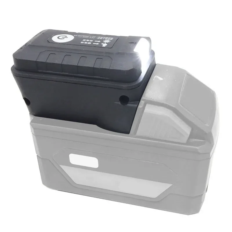 Adapter LED Light Lamp Flashlight Torch USB Mobile Phone Charger For Milwaukee 18V Li-ion Battery Power Bank Fan Lithium Tool