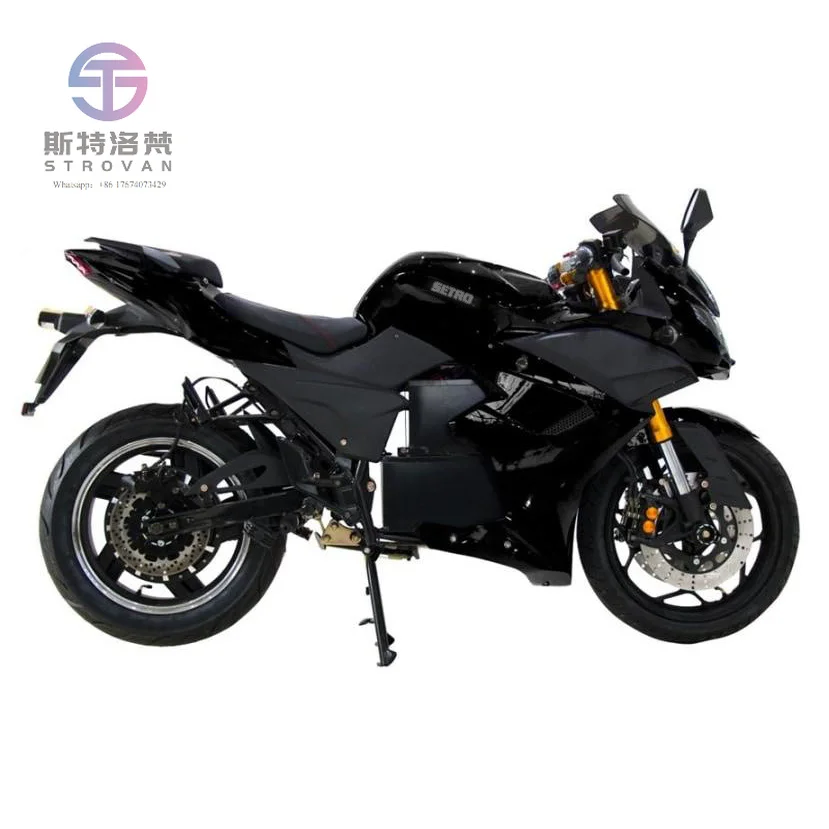 Moto de course automatique pour adultes SKD Two Wheeler, nouvelle moto électrique Splendor E-Motor Sports avec moteur sans balais 72v