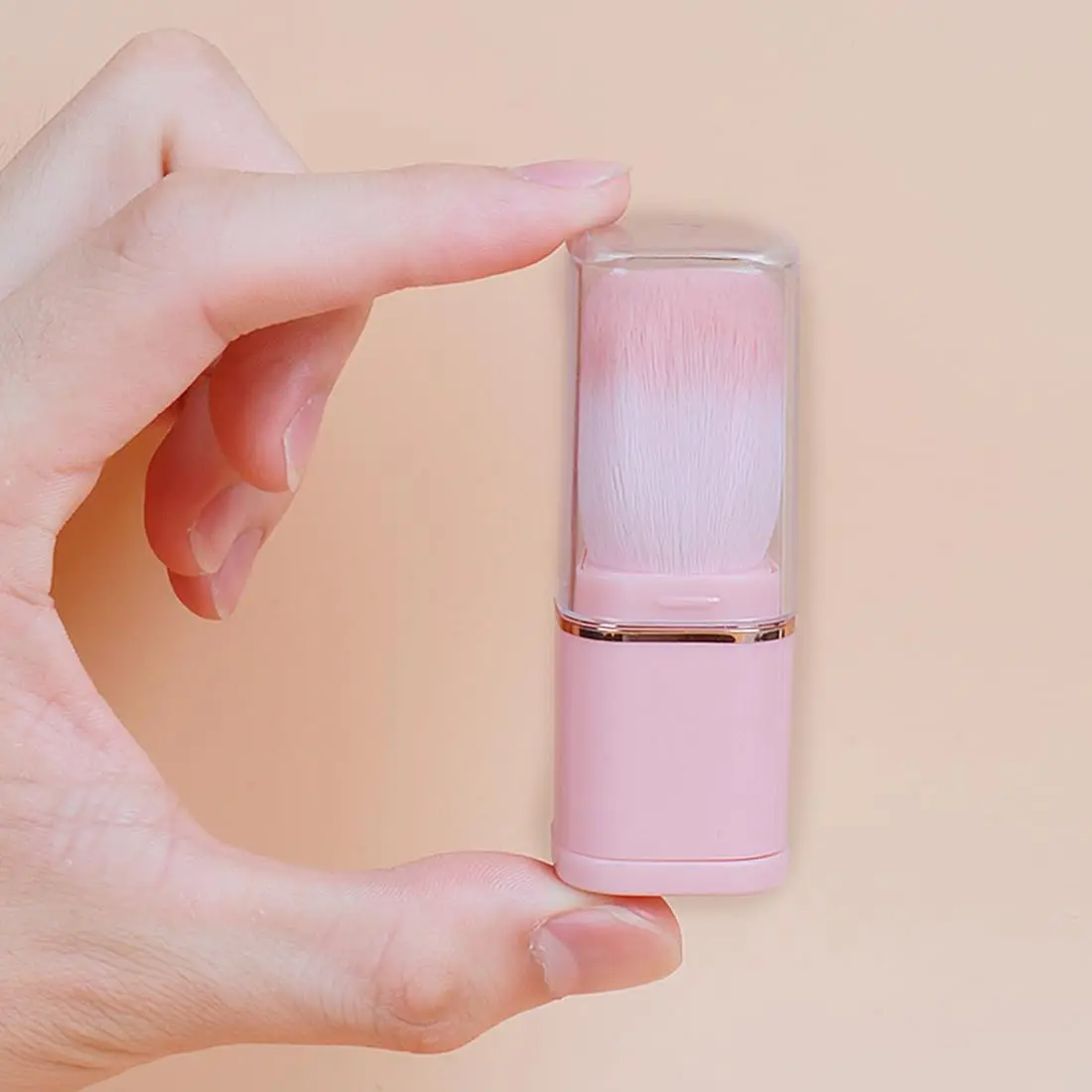 Retractable Brush Powder for Foundation Contour Bronzer Face Blender Brush Liquid Cream Mineral Buffing Blending Makeup Brushes