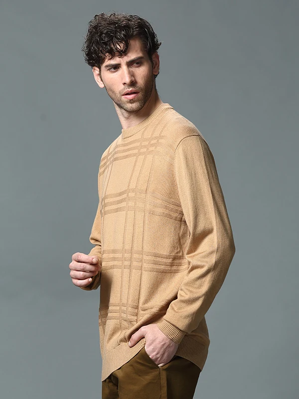 Ouglo الرجال محبوك رداء علوي من الصوف عادية جولة Ne البلوز Faionable الخريف الشتاء مستقيم قطع طويلة Sve الحضرية Sle #3