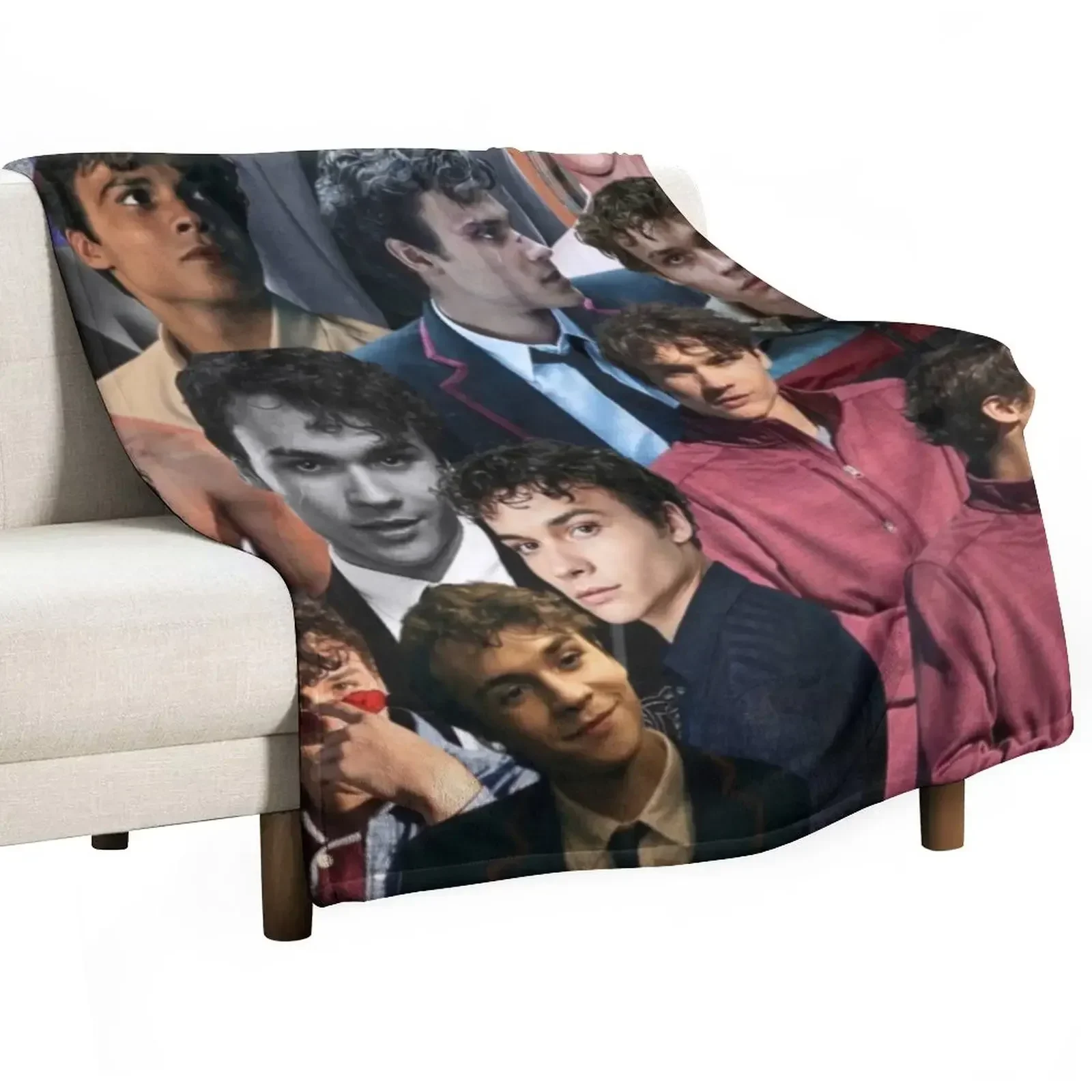 

benjamin wadsworth photo collage Throw Blanket for sofa Soft Plaid Blankets For Sofas Baby Blankets