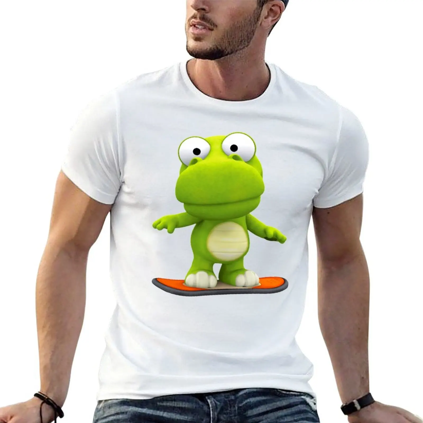 crong sky classic T-Shirt blue archive anime clothes funny t shirts men