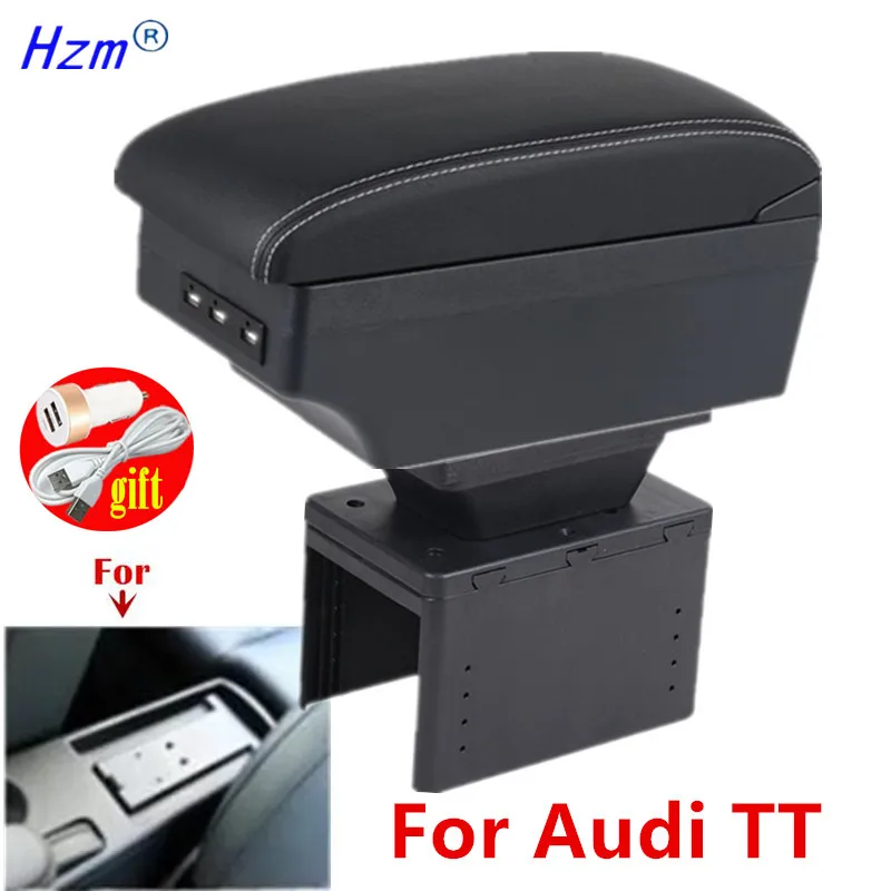 Für Audi TT Coupé Armlehnenbox Für Audi TT Auto-Armlehnenbox Mittelkonsole Aufbewahrungsbox Innenraum-Nachrüstteile Auto-Zubehör