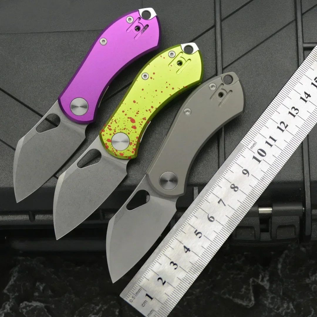 

Rat Folding Knife Mark N690 Blade Aluminum /Titanium Handle Outdoor Camping Hunting Fishing Pocket Fruit Portable EDC Tool Gift