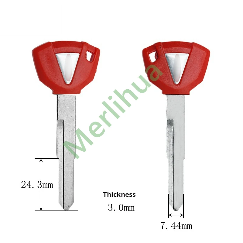 Llave de motocicleta Kawasaki, adecuada para: embrión de llave de motocicleta Kawasaki Ninja NINJA400 600 Z400 Z800 Z900 Z1000 (puede instalar chips)