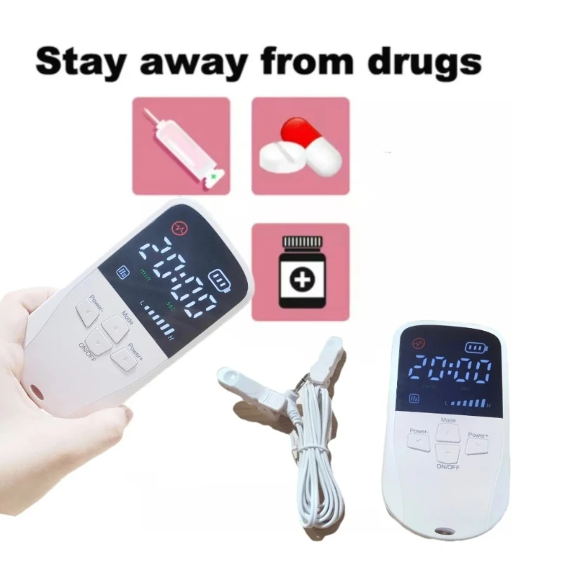 CES Cranial Electrotherapy Ear Clip Device for Insomnia Relief Fast Sleep Rechargeable Sleep Aid Improve Sleeping Home Use