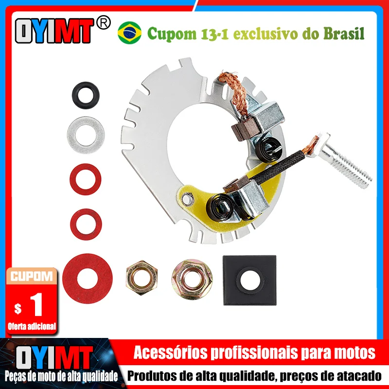 Kit de Reparo de Motor de Partida para Motocicletas - Kit de Reconstrução de Escovas para Cub Cadet, Keno, Rotax Marine e BRP Sea-Doo