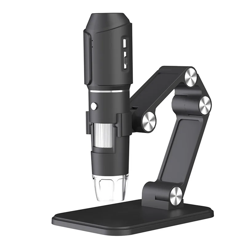 AA63 HOT Wireless Microscope,Wifi USB Digital Handheld Microscope, 50 To 1600X Wireless Magnification 8 LED With Metal Stand
