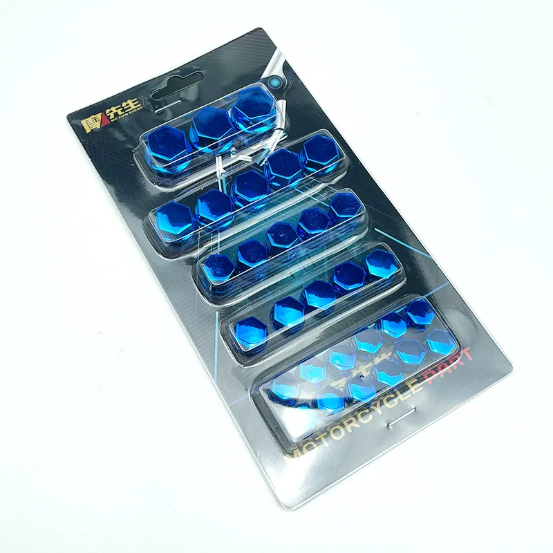 30 قطعة 1.4/1.2/1/0.8 سنتيمتر دراجة نارية تعديل غطاء برغي الديكور ل دراجات نارية سيارة كهربائية الملونة الجوز غطاء اكسسوارات #6