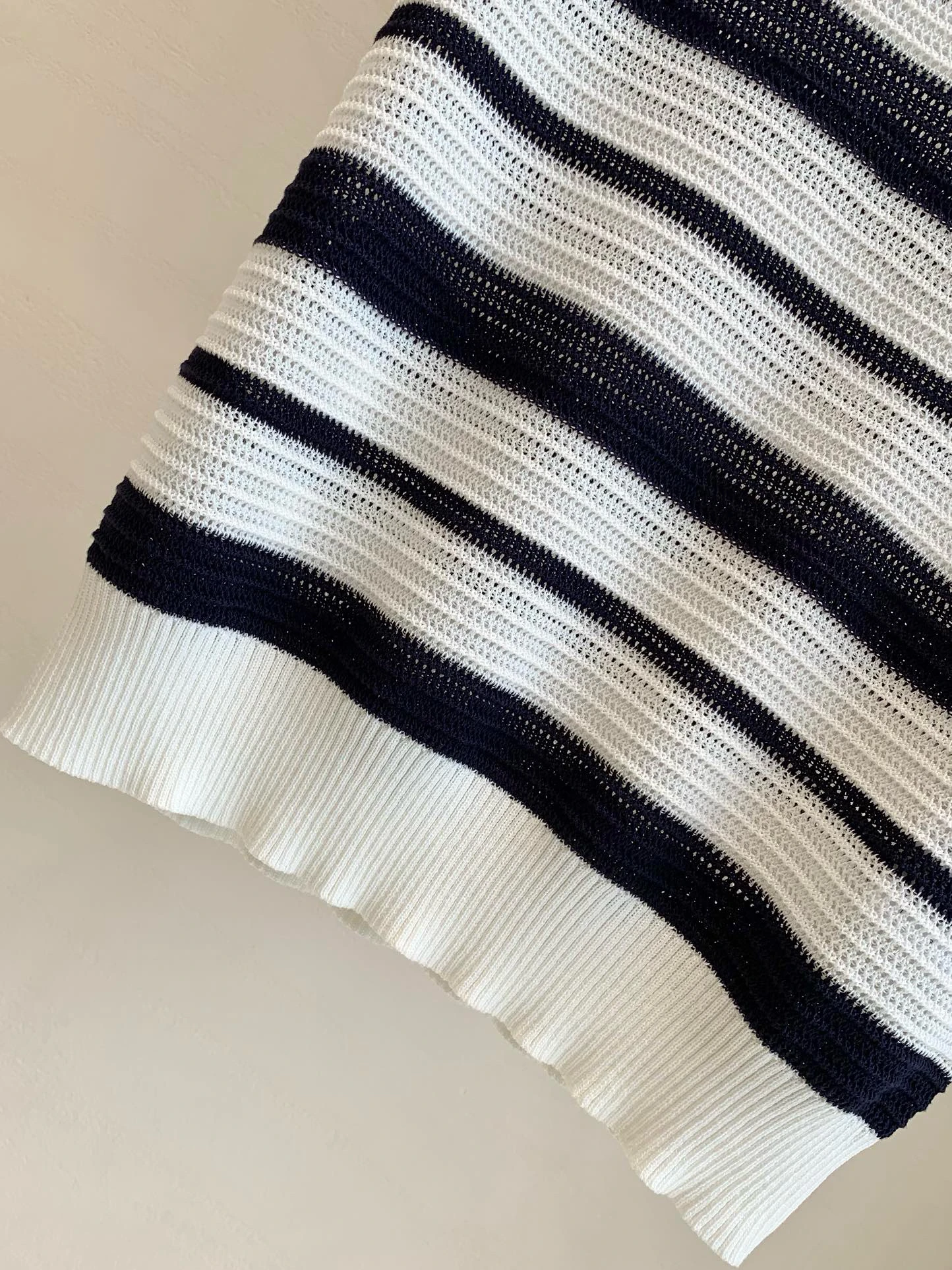 Ele Cómoda mujer rayas irt ort Sve Top de punto Simple viaje versátil Sli verano camiseta