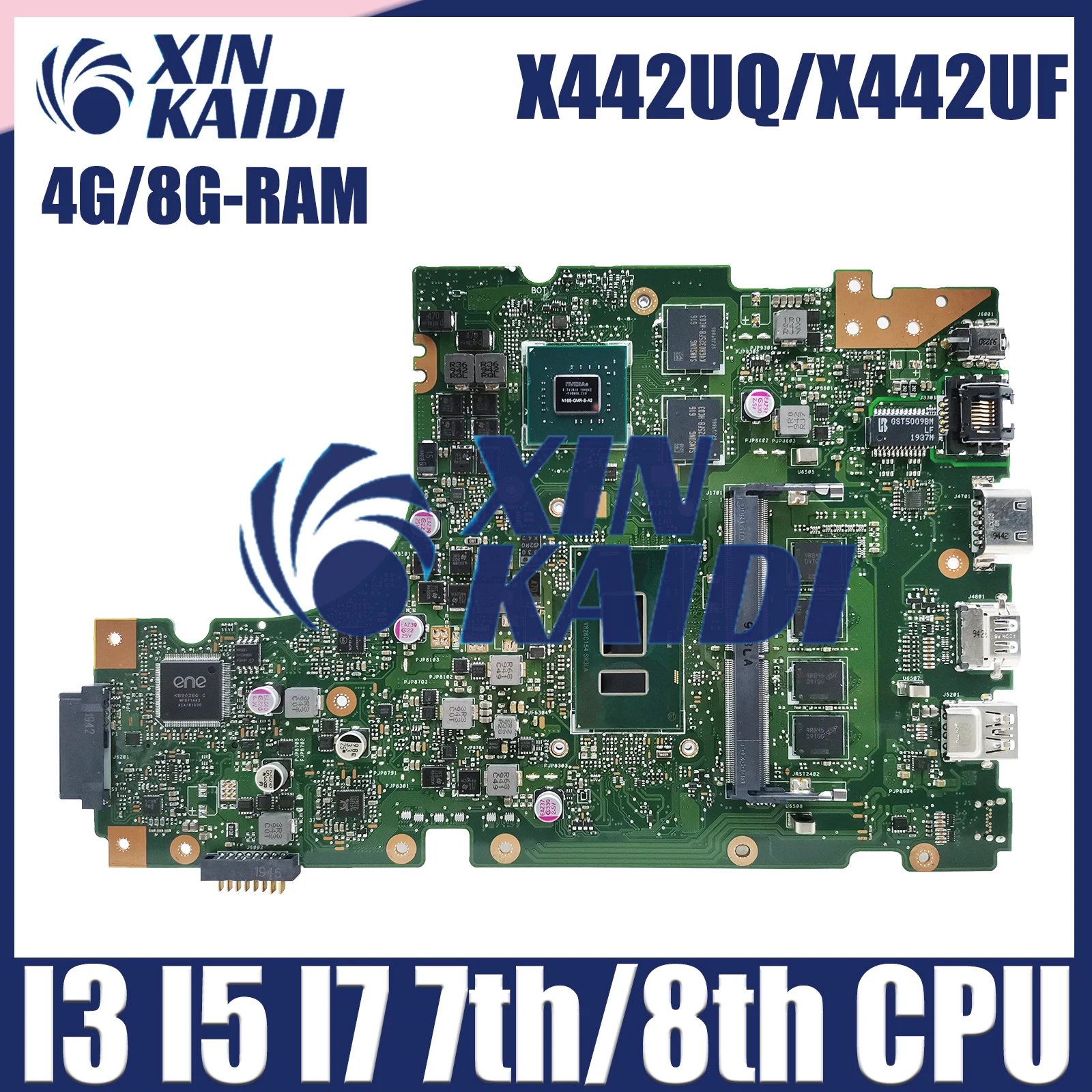 

X442UQ Mainboard For ASUS X442UF X442U F442U A442U A480U R419U X442UN X442UQR X442URR X442UR X442UF X442UA Laptop Motherboard