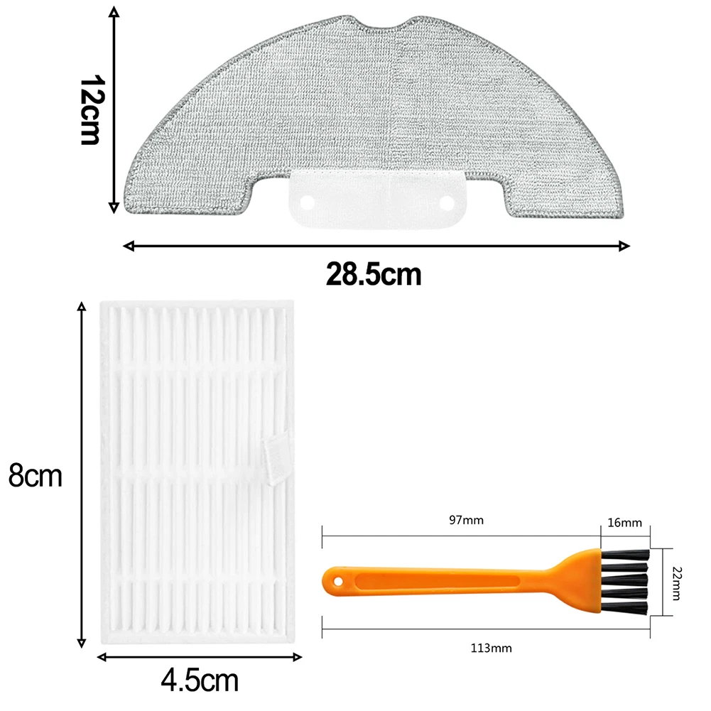Mop Cloth Pads Cleaner Accessory Kit For Pet Owner Households As Shown Vacuum Cleaner Replacement Parts Pet Hair Capture