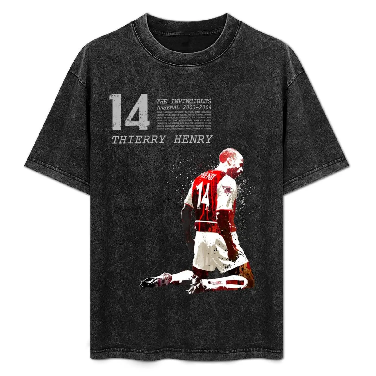 Thierry henry / grey on white T-Shirt tops clothes designer shirts men tshirt