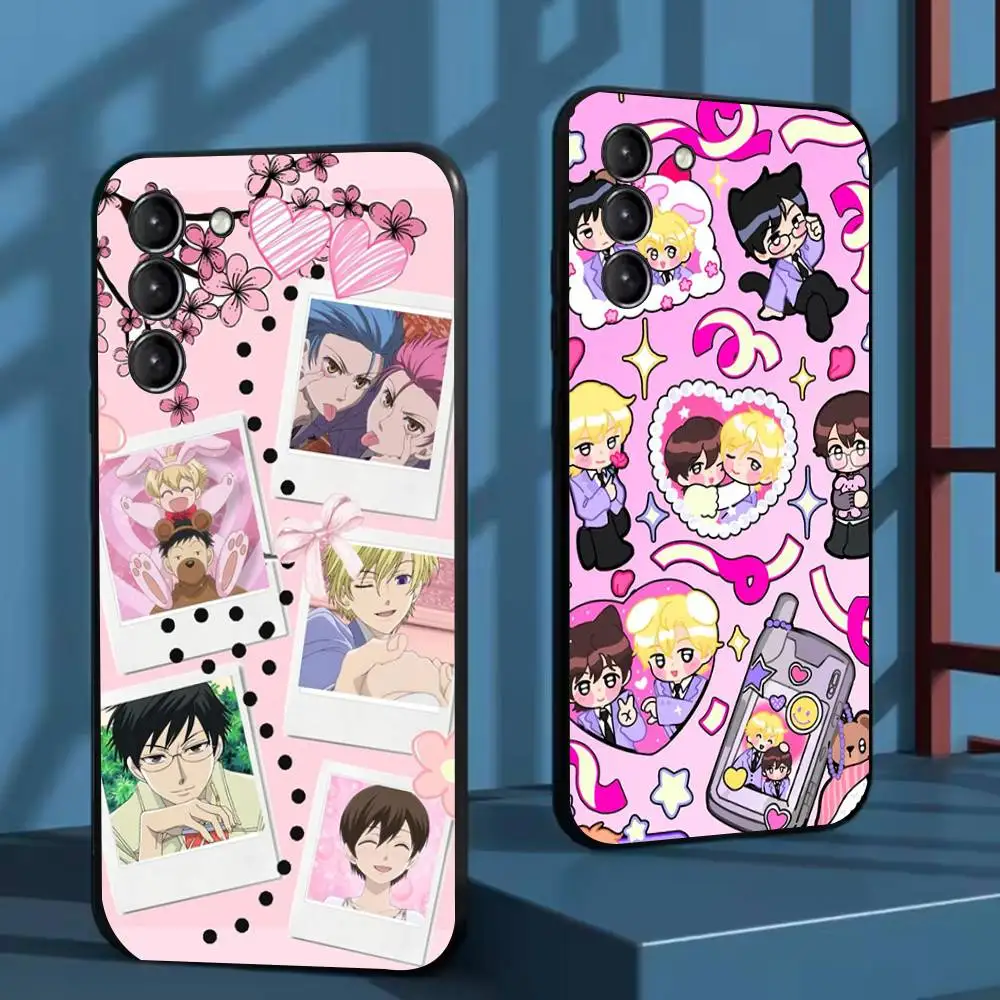 

Ouran High School Host Club Phone Case For Samsung Galaxy A73,72,51,53,52,71,22,5G,Note,J7,8,9 Soft Black Cover