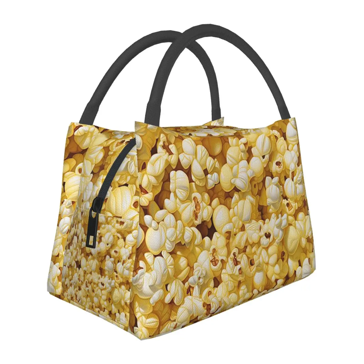 Hot Buttered Popcorn Lunch Bags Insulated Bento Box Waterproof Lunch Tote Picnic Bags Thermal Bag for Woman Children Office