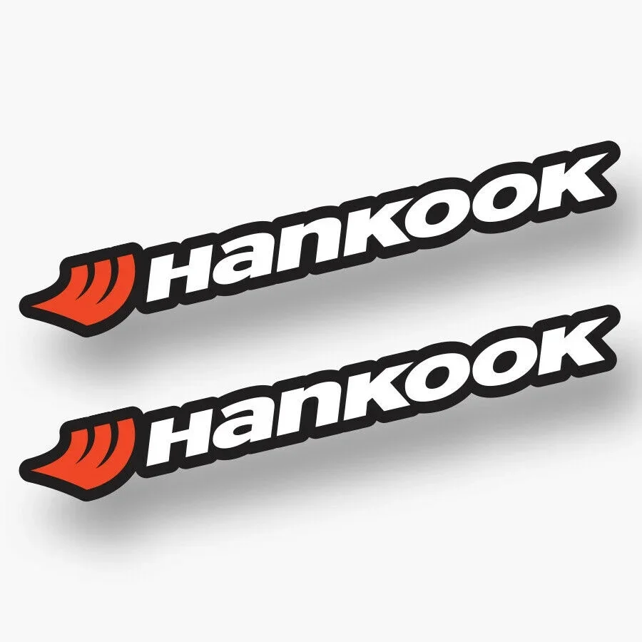 

For x2 HANKOOK Sticker Vinyl Decal Wheels Tires Racing Motorsports Car Truck Window