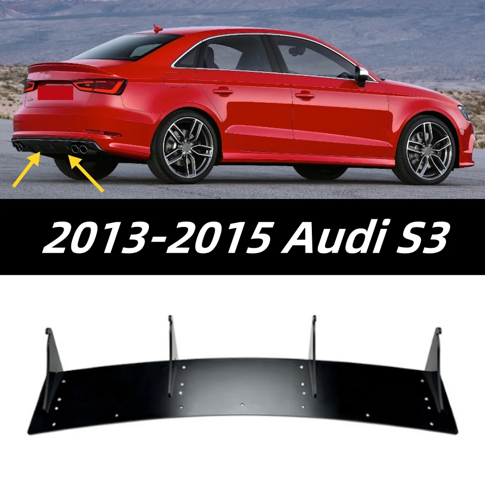 

For Audi S3 8V 2013-2015 sedan rear bumper lower lip spoiler decoration