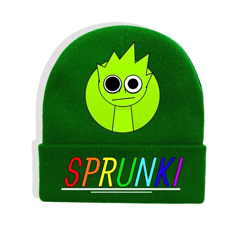 Sprunki Strickmütze für Kinder, Anime-Cartoon, niedliche Strickmütze, Jungen und Mädchen, Winter, warme Windschutzmütze, Baby, Kinder, Hip-Hop-Kappen, Geschenke