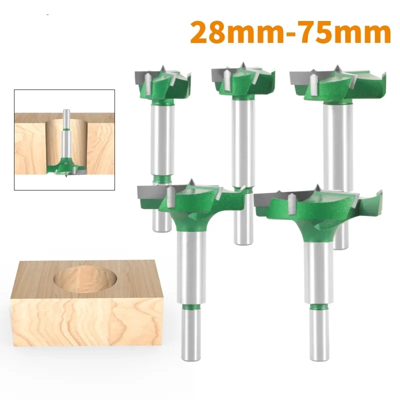 Hinge Boring Bit Forstner Drill  Three Carbide Router Cutter  Woodworking Milling For Wood