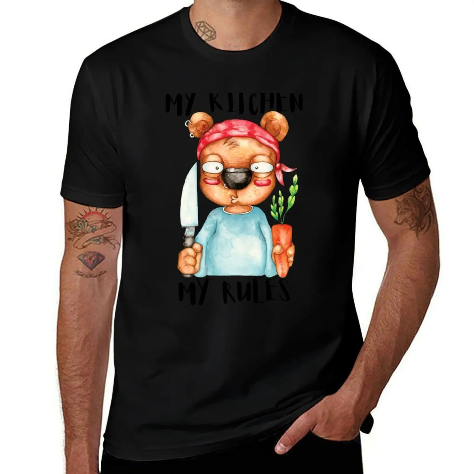 My Kitchen My Rules! T-Shirt Sweat Resistant Workout Tee Shirt