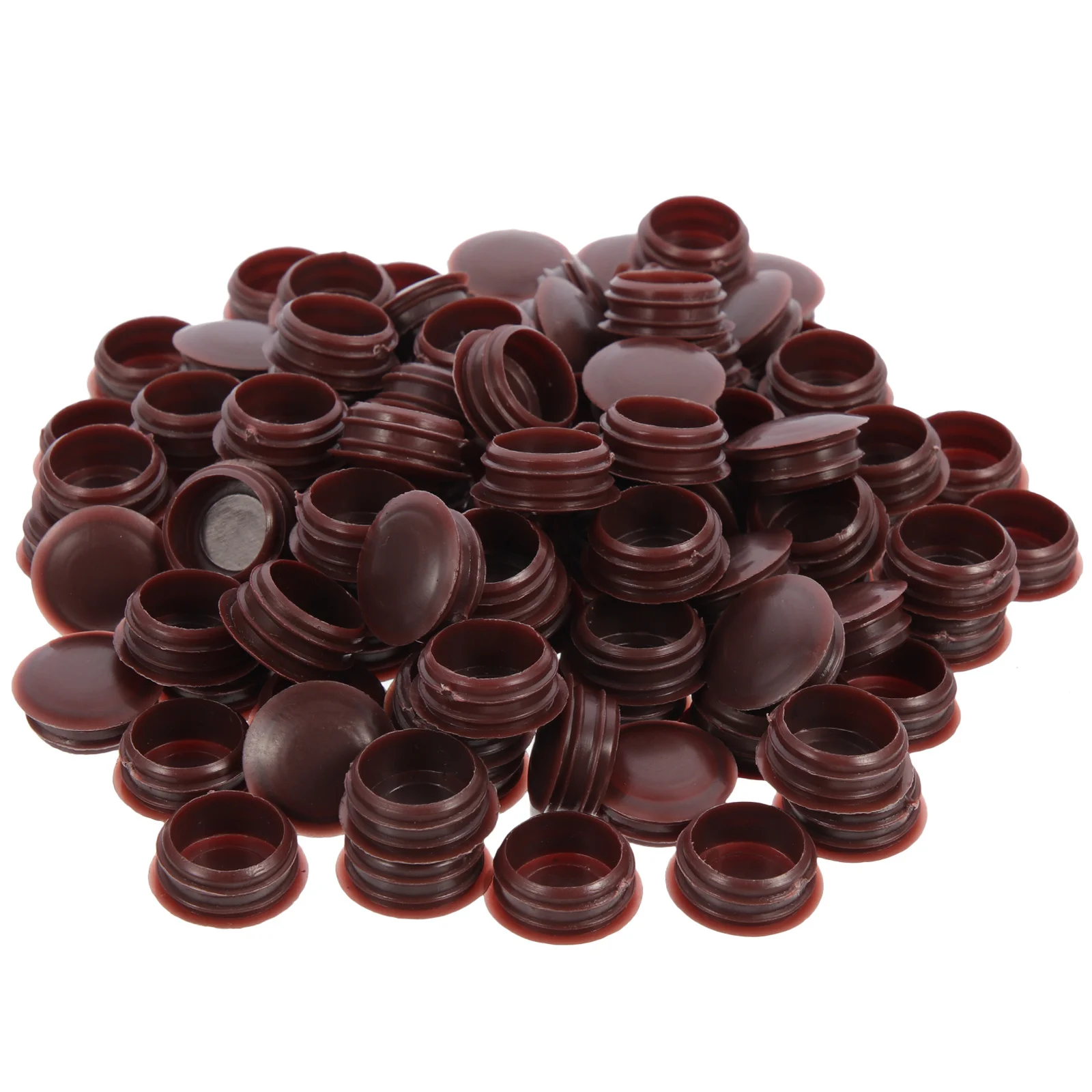 100 шт., заглушки для мебельных отверстий из материала премиум-класса, маленькие круглые крышки для шкафов, электрические коробки, уличное оборудование, пластиковые заглушки для отверстий