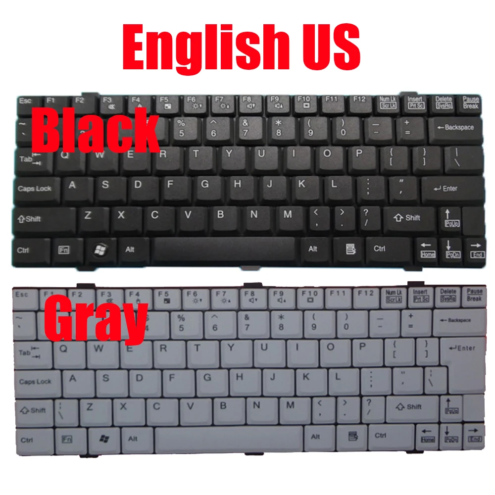 

English US Laptop Keyboard For Fujitsu For LifeBook P5000 P5010 P5010D P5020 P5020D B3000 B3010D B3020D K022333A K022333B1 New