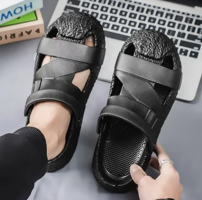 الجملة أزياء الشارع الصنادل شباشب الشاطئ في الهواء الطلق المضادة للانزلاق باطن إيفا سميكة الشرائح المريحة أحذية باردة خفيفة الوزن جديد #3