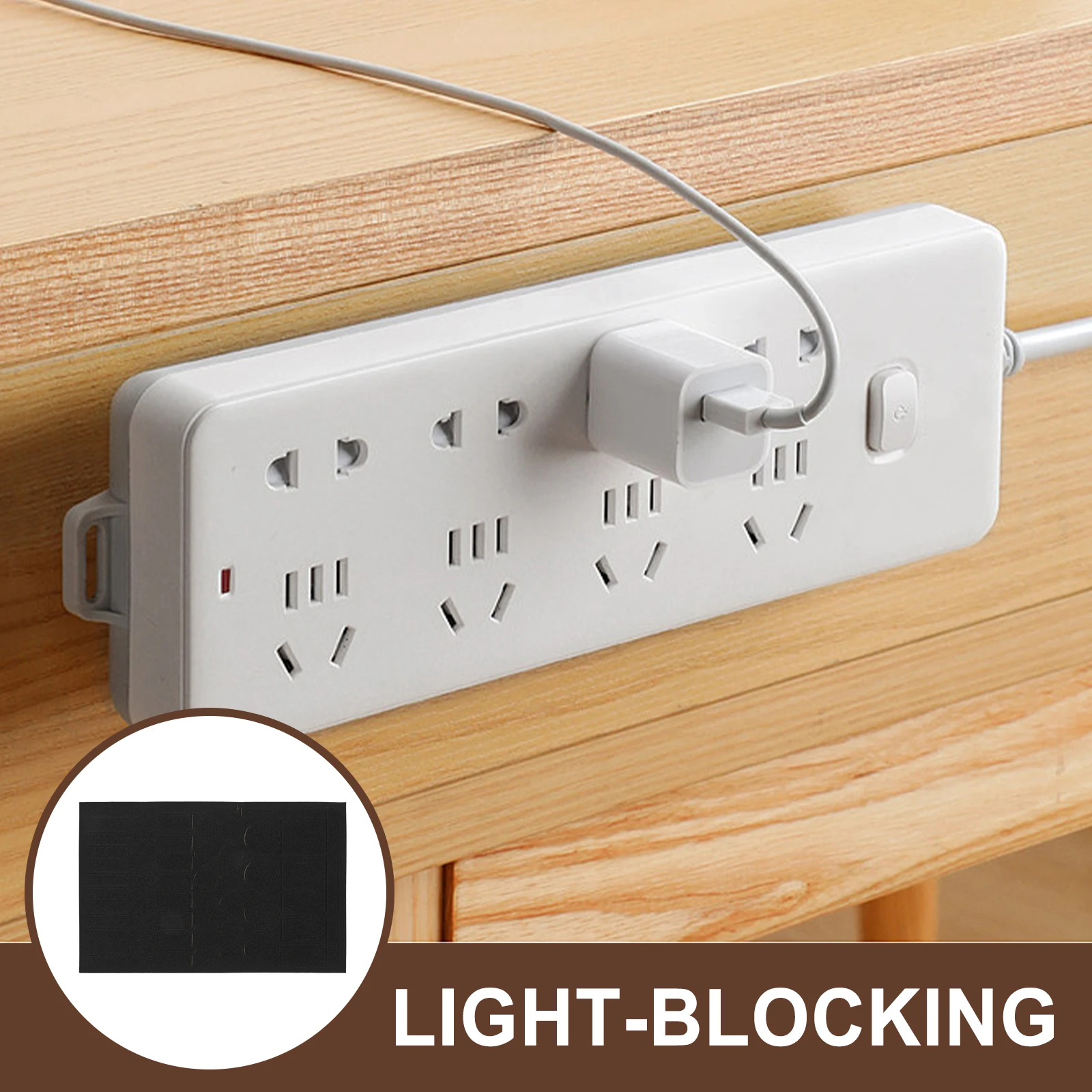 

4 Sheets Stickers Waterproof Shading Light Blocking Indicator Blackout for Electronics