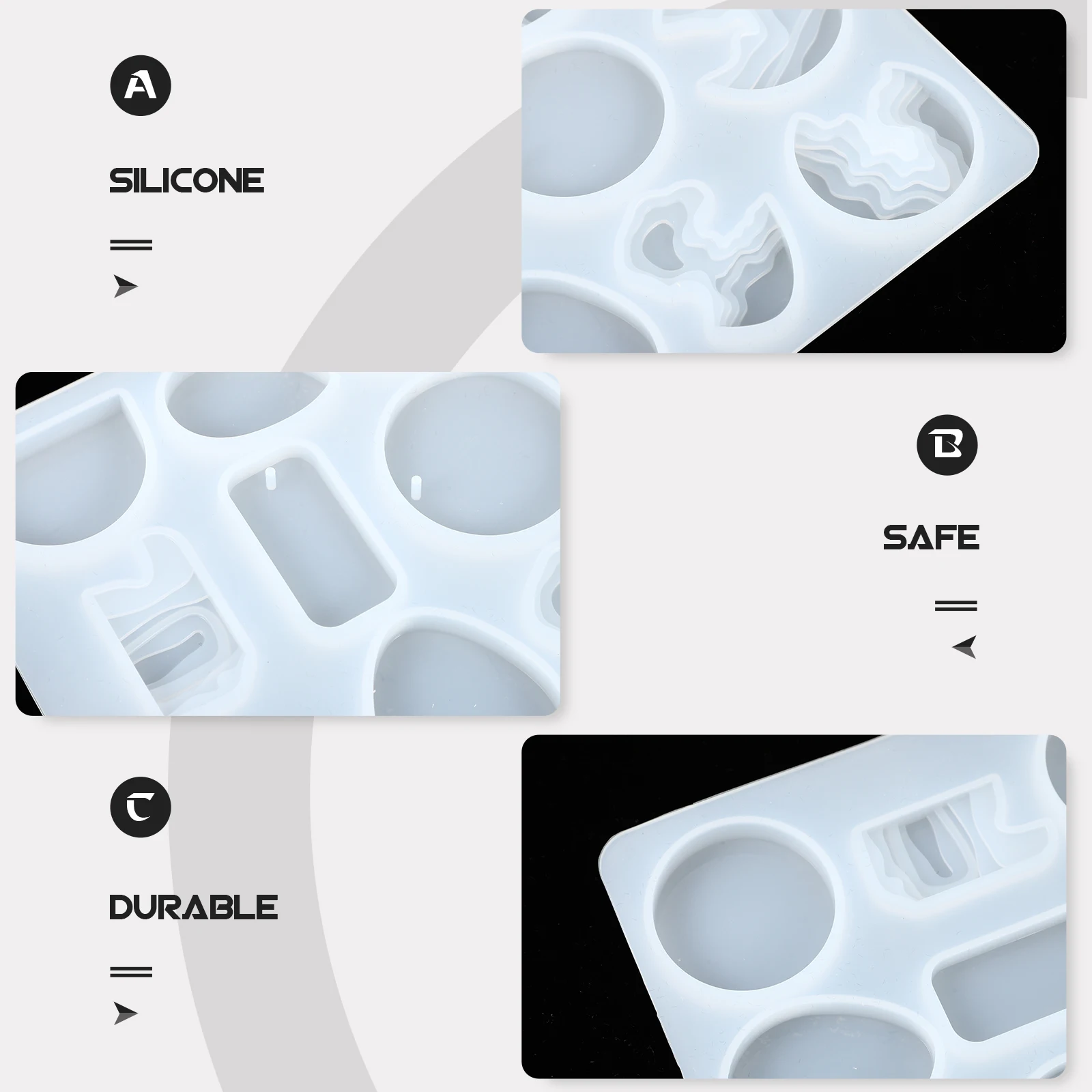 

Crystal Glue Earring Mold Casting Pendant Mould Epoxy Decorative Making Creative