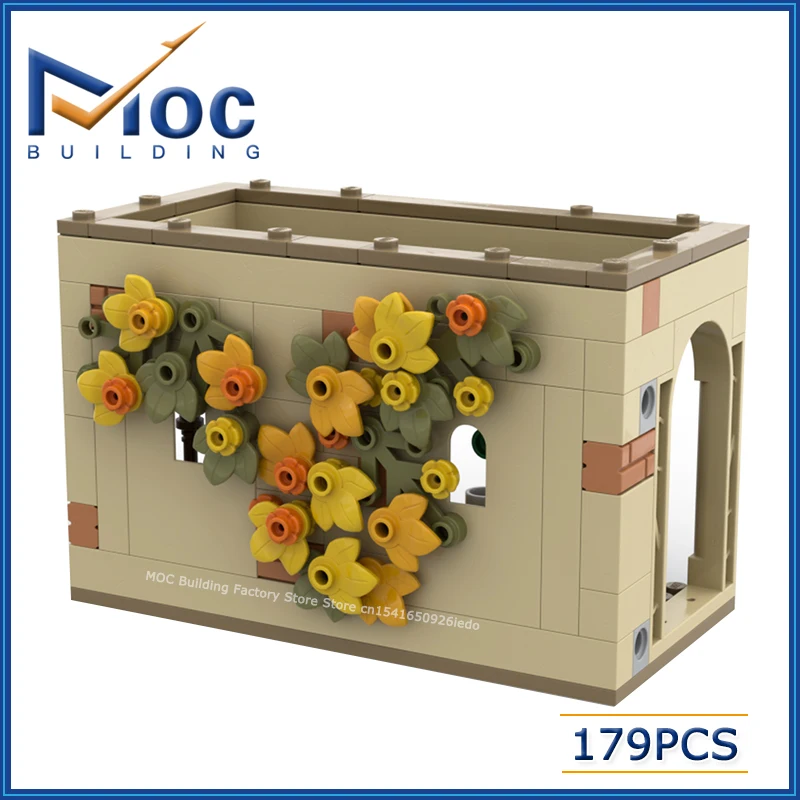 MOC Building Blocks Classic Movie Series Modular Scene Yellow Dorms Model DIY Assemble Bricks Creative Collection Toys Gifts