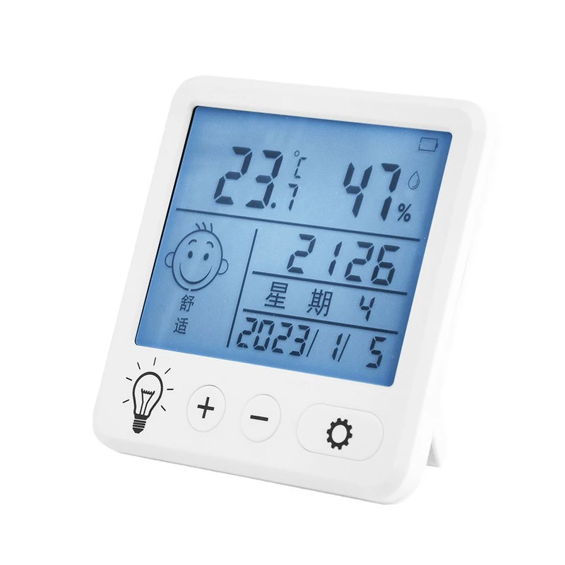 Termometro digitale LCD Igrometro Camera interna Misuratore elettronico di umidità della temperatura Sensore Stazione meteorologica per la casa