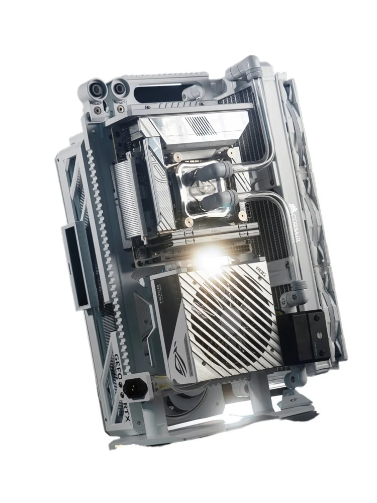All aluminum CNC open rack ITX main board chassis