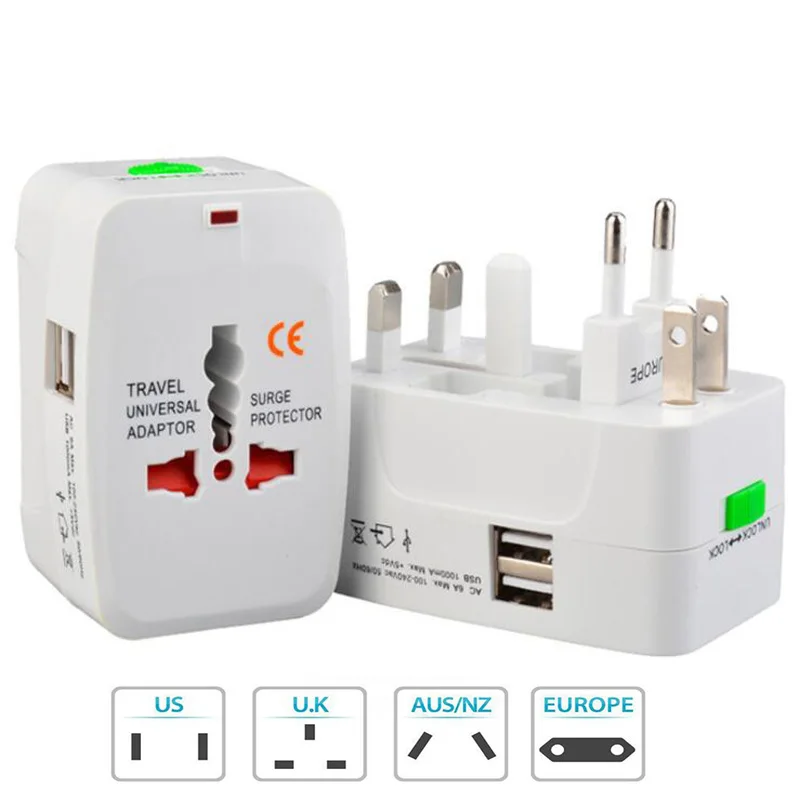 

Universal Travel USB Conversion Socket Adapter All in one International World Travel AC Power Converter Plug Adaptor Accessories