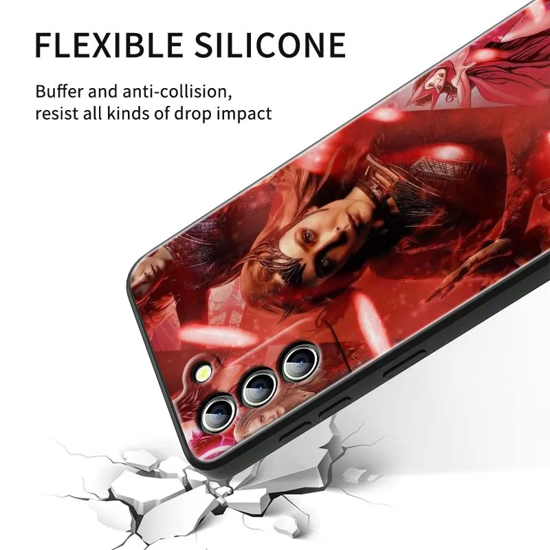 W-Wandas أنيمي كول لسامسونج غالاكسي S26 S25 S24 S23 S22 S21 S20 الترا بلس FE 5G أسود لينة غطاء من البولي يوريثان الحراري