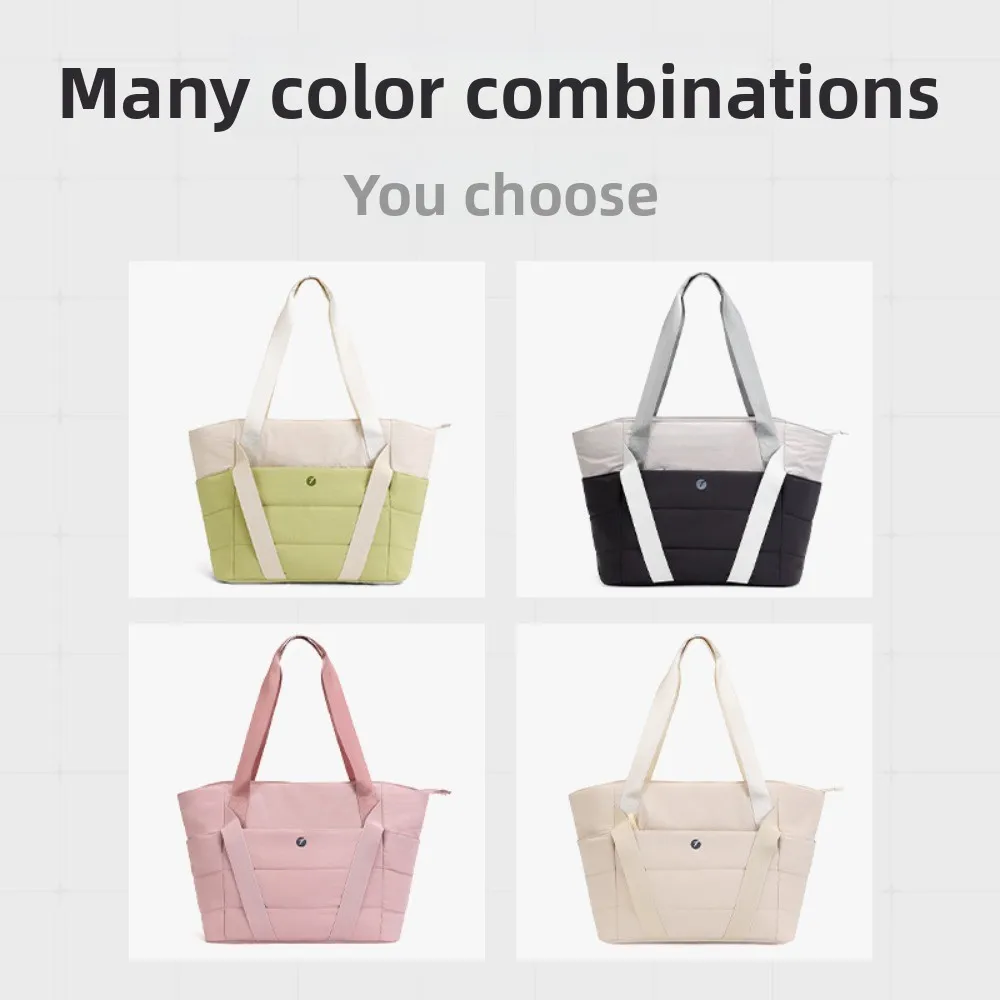 

Trendy new tote bag, large capacity women's yoga and fitness bag, travel 14 inch handbag, commuting high-end feeling