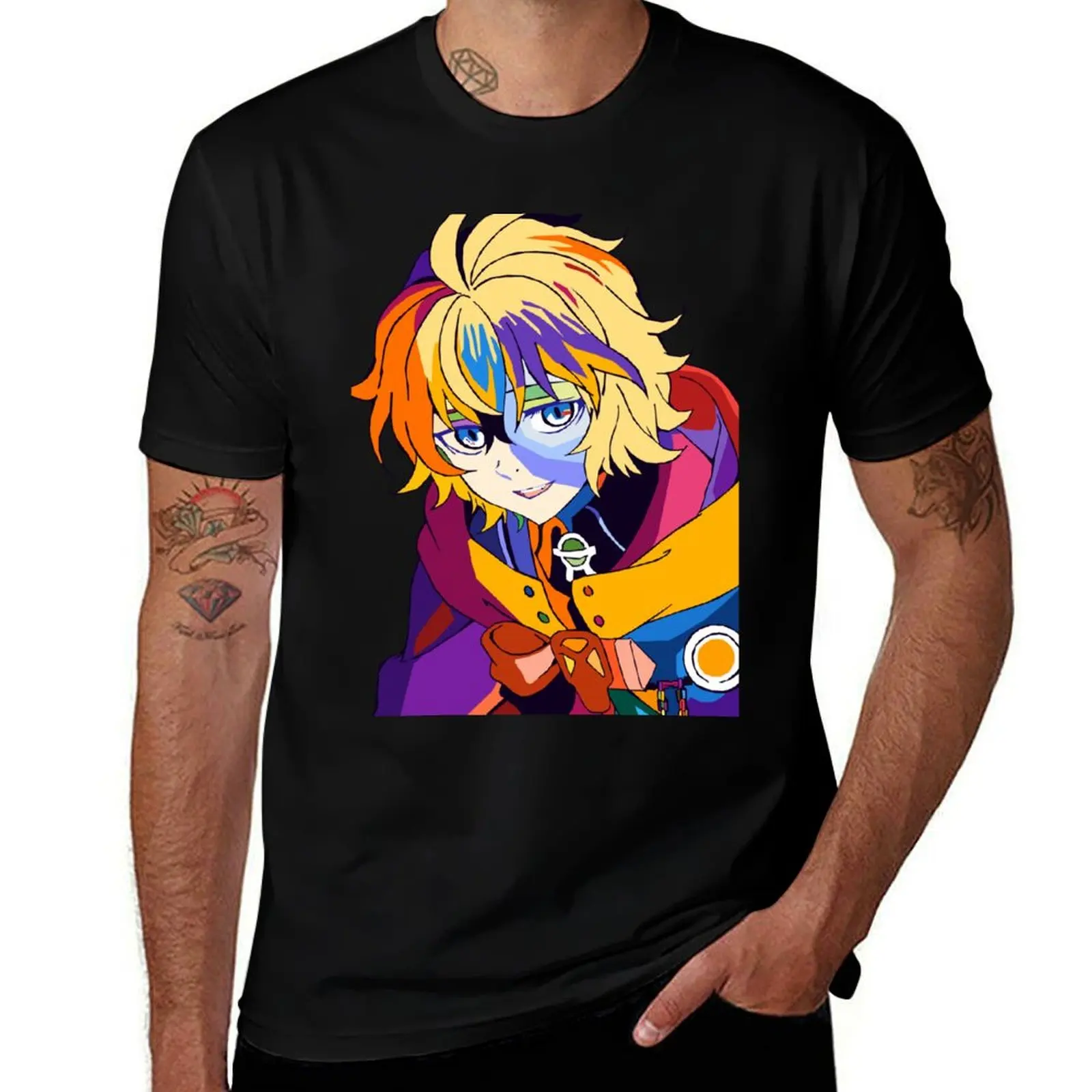 

Mikaela Hyakuya Pop art T-Shirt cotton tshirt 100% T-Shirt