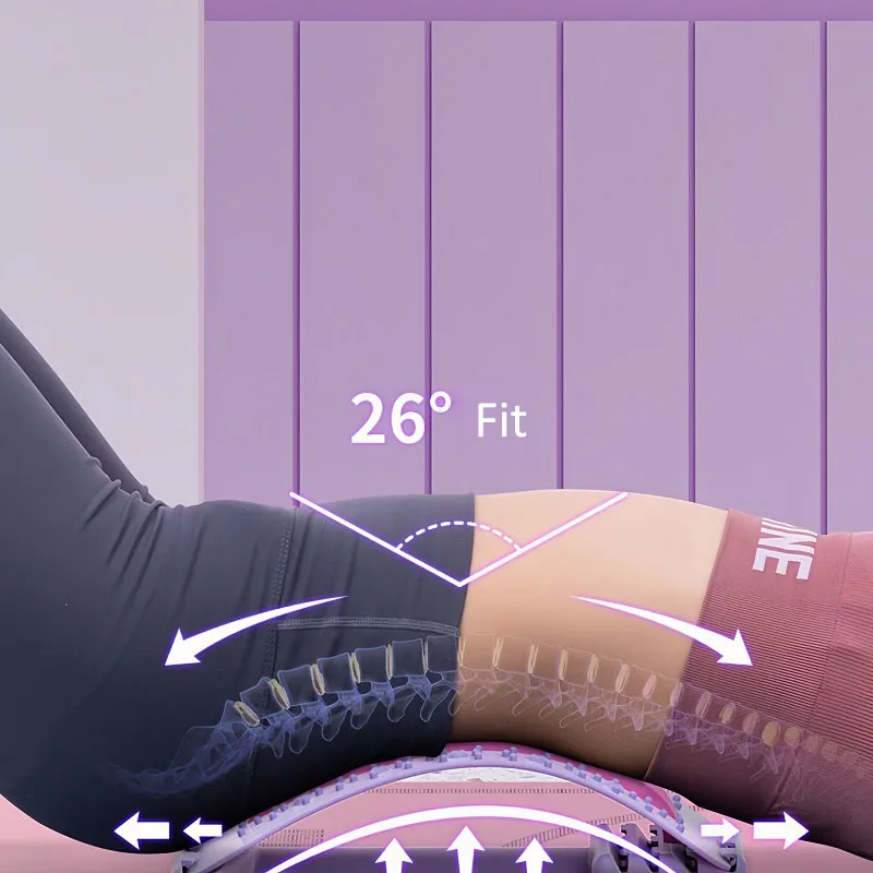 مدلك الظهر نقالة متعددة المستويات قابل للتعديل الخصر الرقبة اللياقة البدنية قطني العمود الفقري العنقي العمود الفقري العنقي دعم مدلك