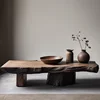 Mesa de centro de madera estética, diseño antiguo, decoración moderna para sala de estar, mesa de centro, servicio único, muebles para el hogar 2