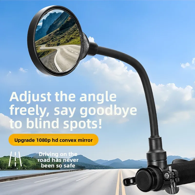 

1PCS/2PCS Long BicycleRearview Handlebar Mirrors 360° For Mountain Road Bike Motorcycle Bendable Hose Adjustable Rearview Mirror