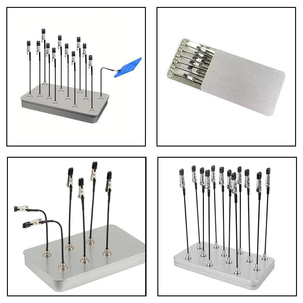 Spraying Clamps Model Painting Clips Hobby Model Painting Adjustable Angle Positioning Insulation Rubber Covers