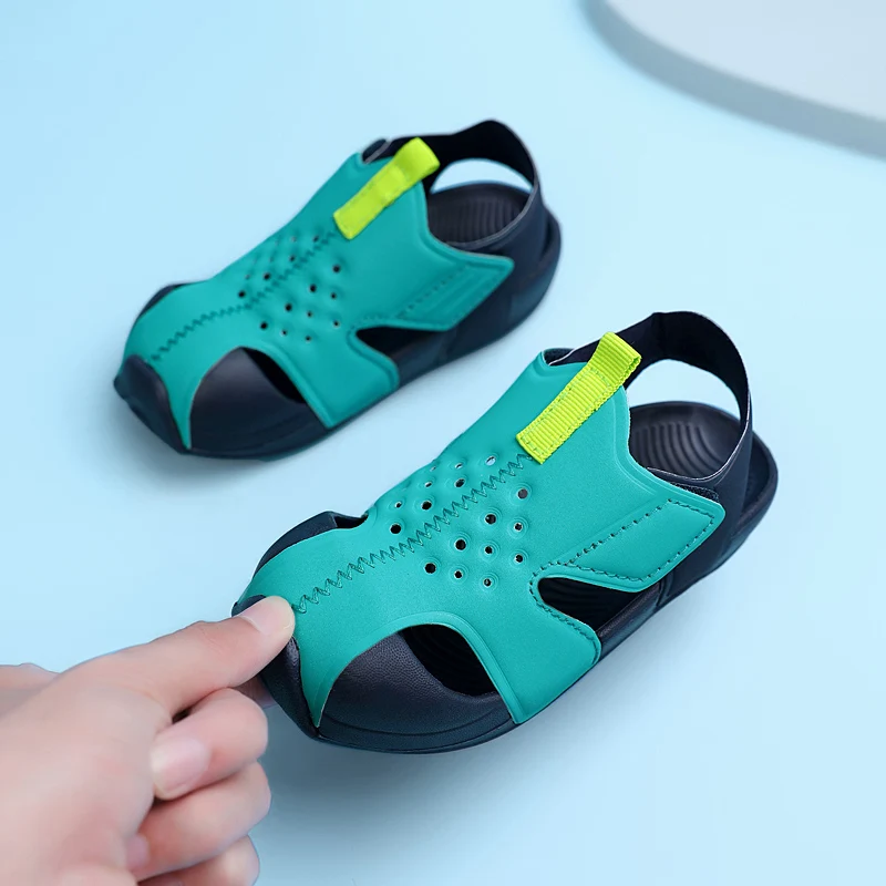 

Summer Candy Color Boys Sandals Kids Shoes Beach Mesh Sandalas Fashion Sports Shoes Girls Hollow Out Fashion Sneakers