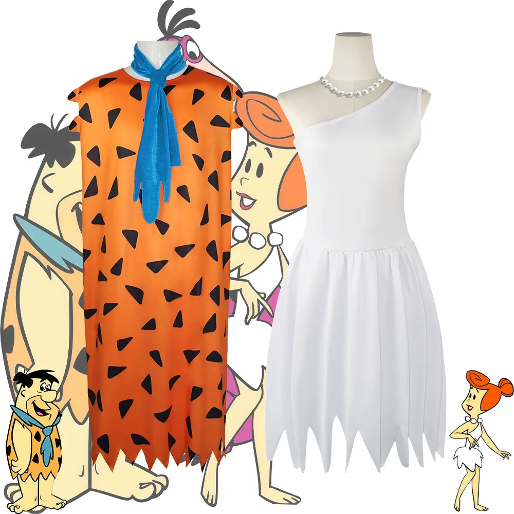 

Modern Primitive People Cosplay Costume Caveman Fred Halloween Indian Primitive Man Women's Activity Performance Costumes