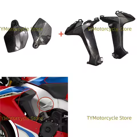 Carbon Fiber Coating Motorcycle Accessories Side Fairing Panels Fit for Honda CBR1000RR CBR1000 RR 2017 2018-2019