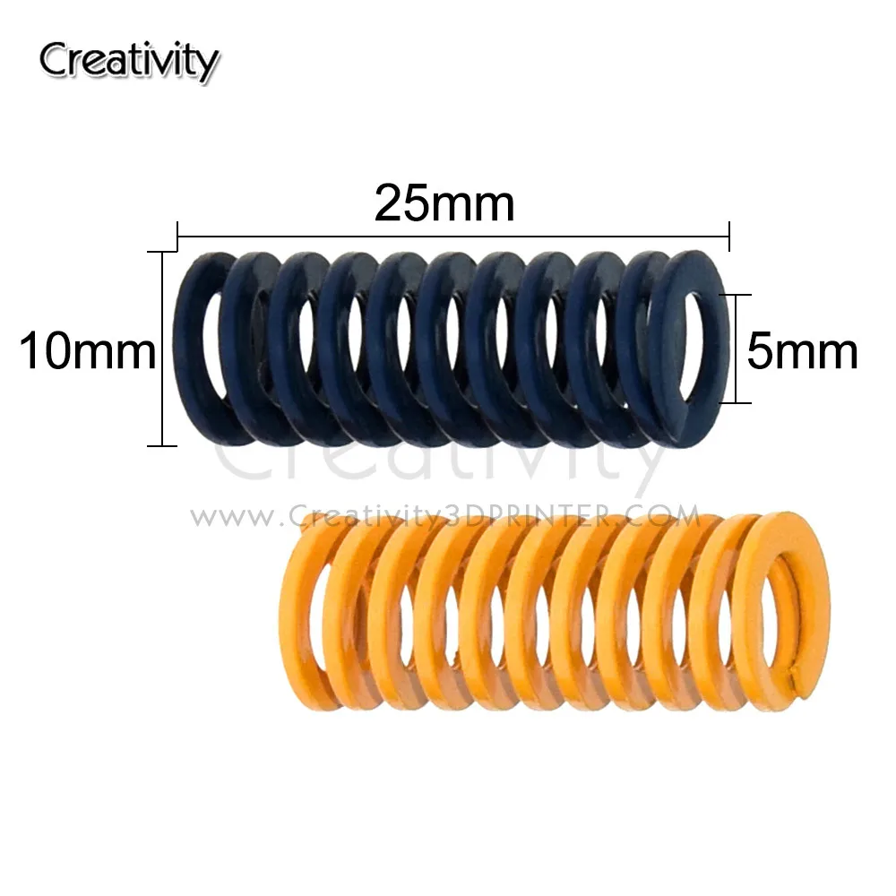 4pcs 3D Printer Parts Spring Imported Length 25mm OD 10mm ID 5mm For Heated bed CR-10 CR-10Mini CR-10S Series 3D Printer